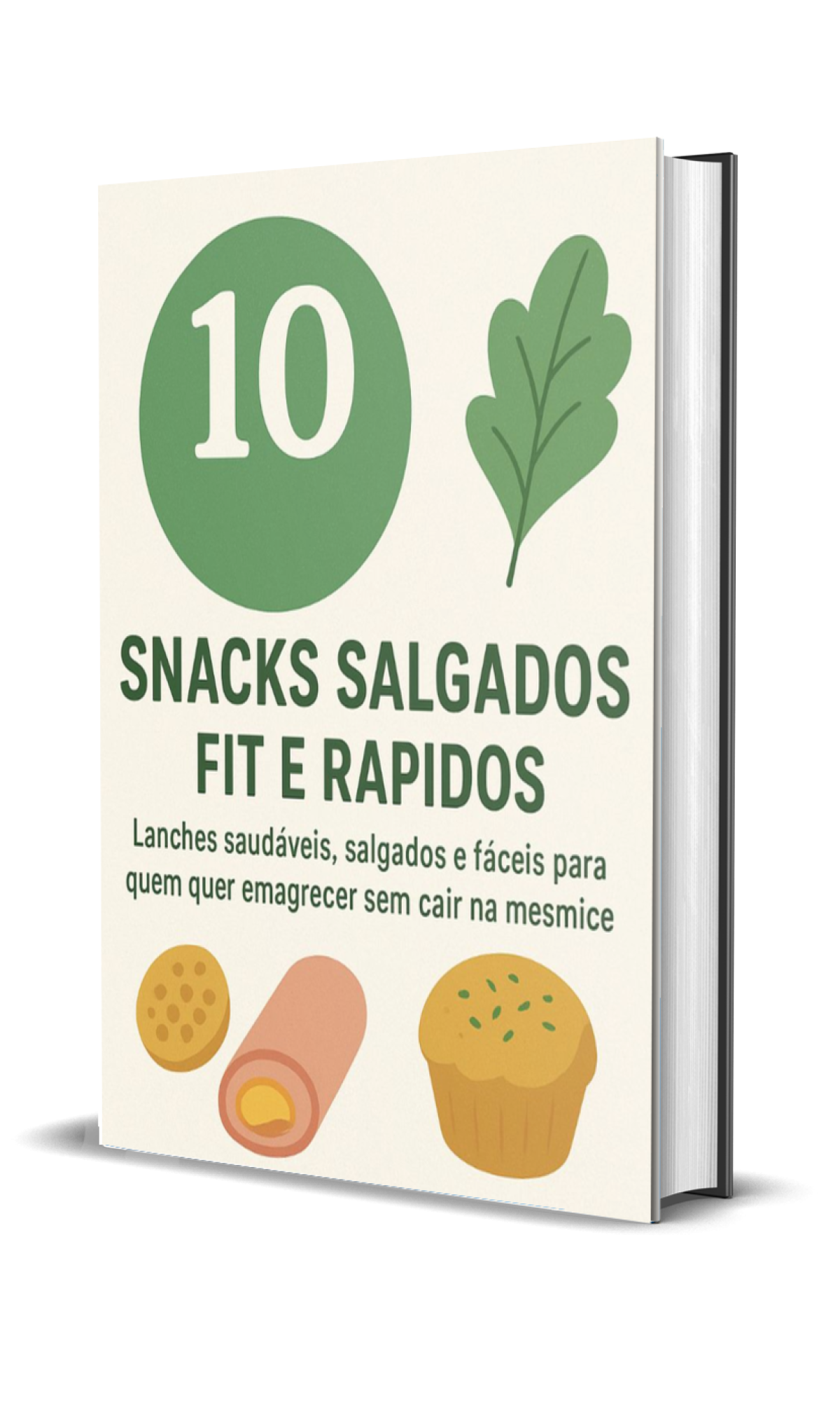 Capa 10 snacks salgados fit e rapidos pronto